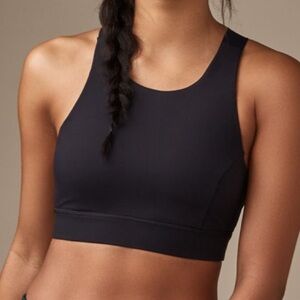 Lululemon Fast and Free Black Sports Bra.